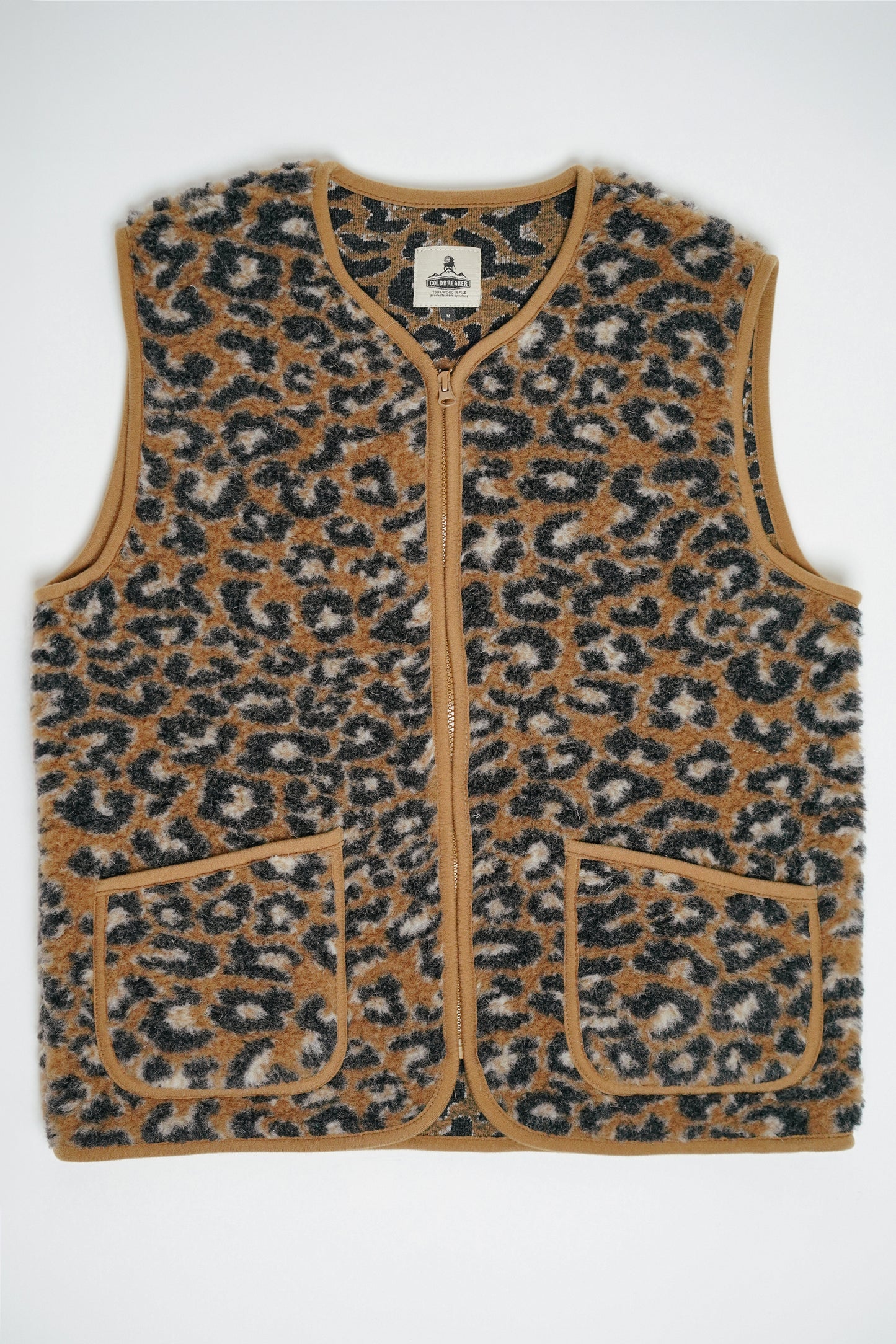 COLDBREAKER - Leopard Print Sleeveless Jacket