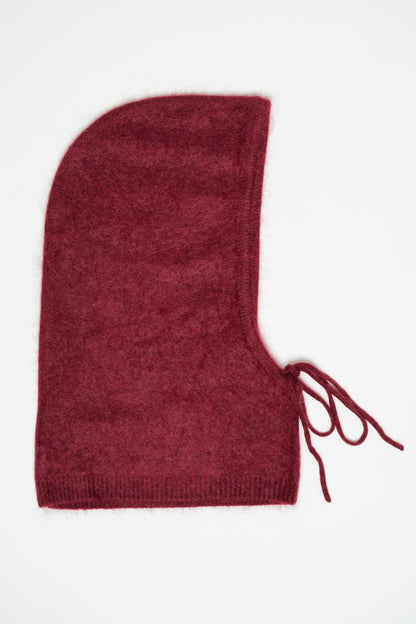 LES TRICOTS DE LÉA - Cagoule Bennya Burgundy