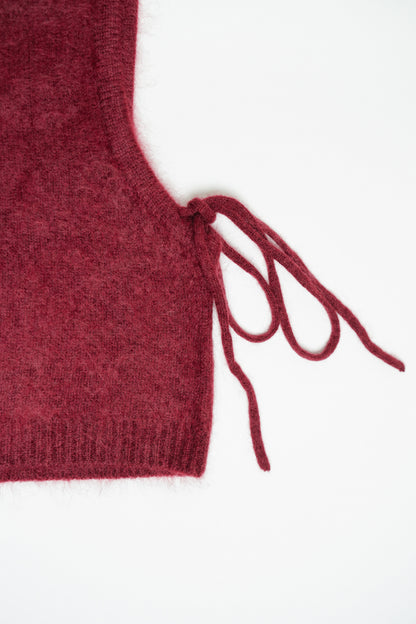 LES TRICOTS DE LÉA - Cagoule Bennya Burgundy