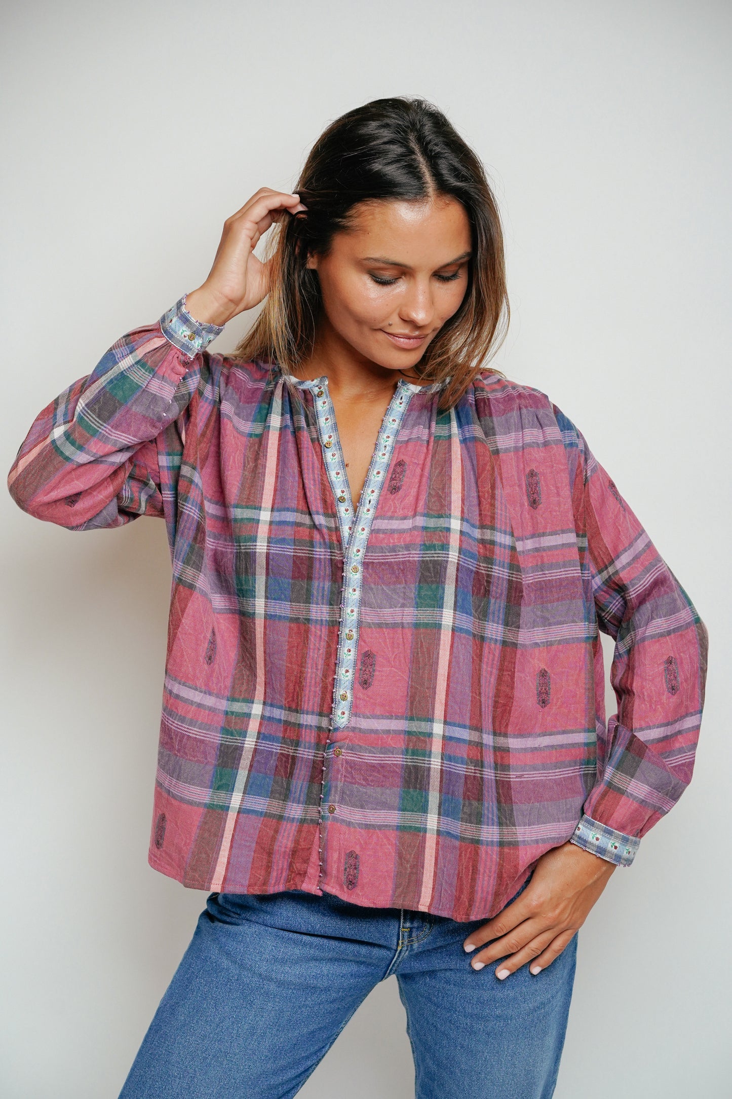 L'ÎLE BLEUE - Blouse Lily Purple