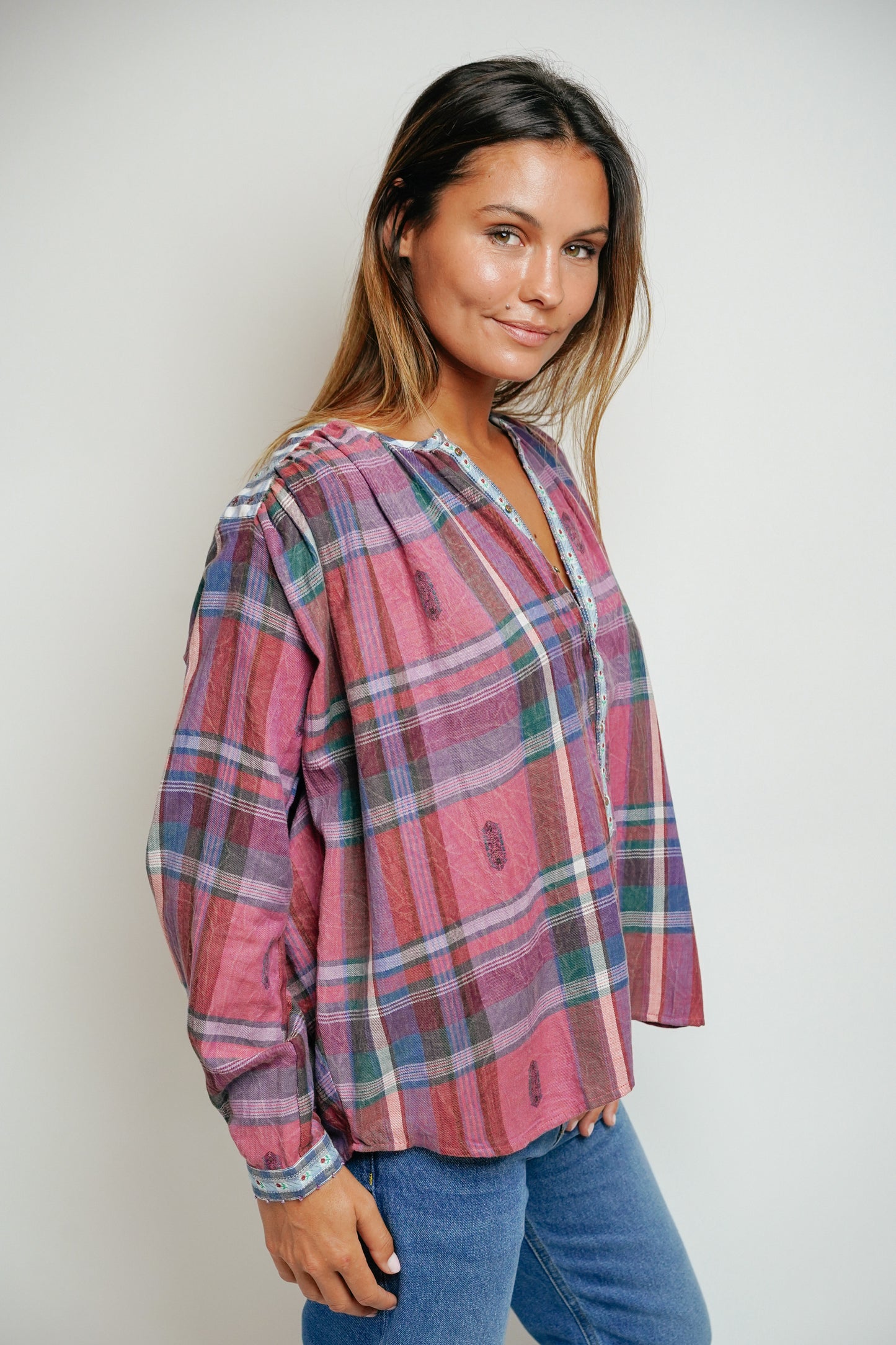 L'ÎLE BLEUE - Blouse Lily Purple