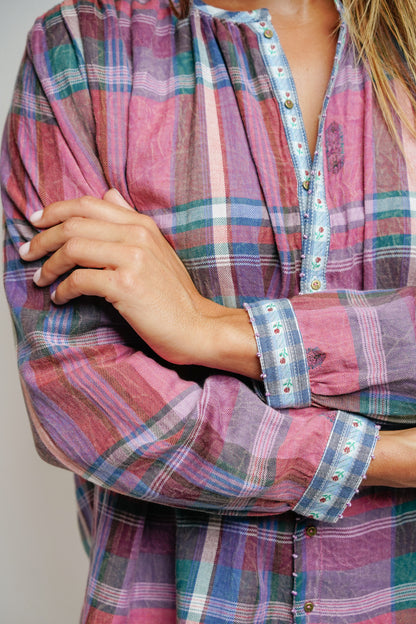 L'ÎLE BLEUE - Blouse Lily Purple