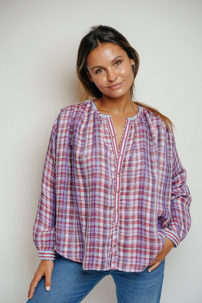 L'ÎLE BLEUE - Blouse Lily Gaze