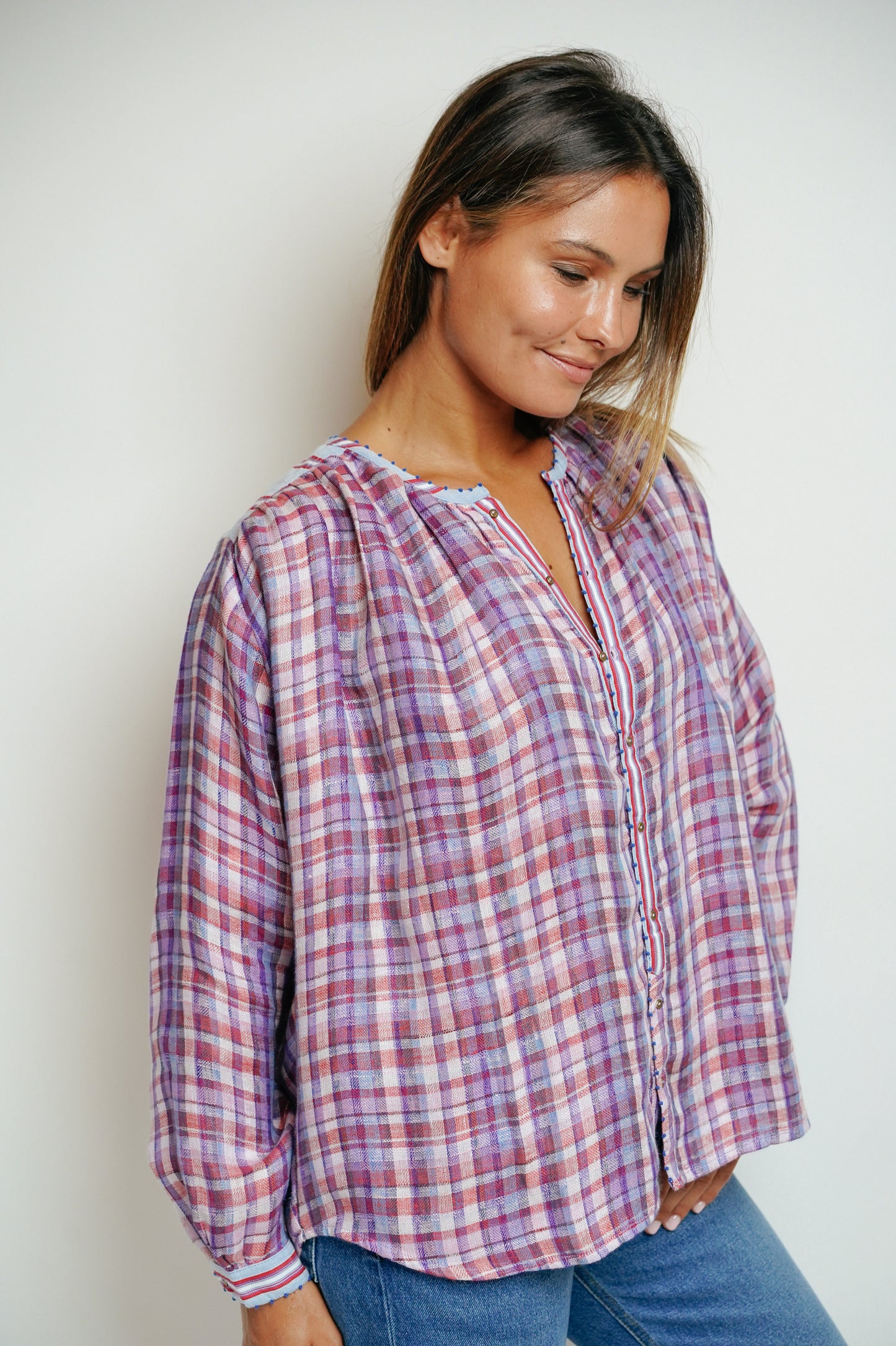 L'ÎLE BLEUE - Blouse Lily Gaze