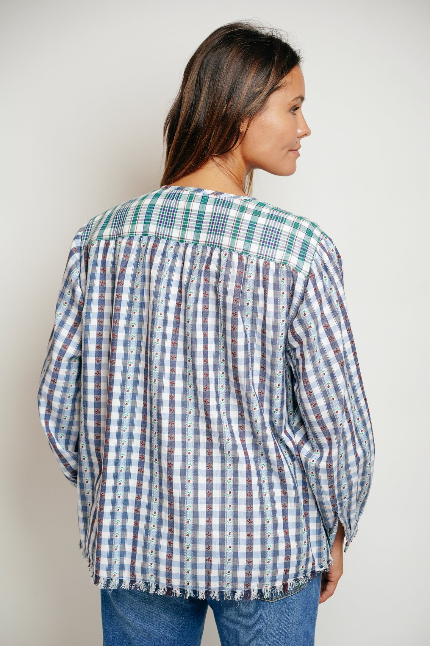 L'ÎLE BLEUE - Blouse Kamini Fleurs