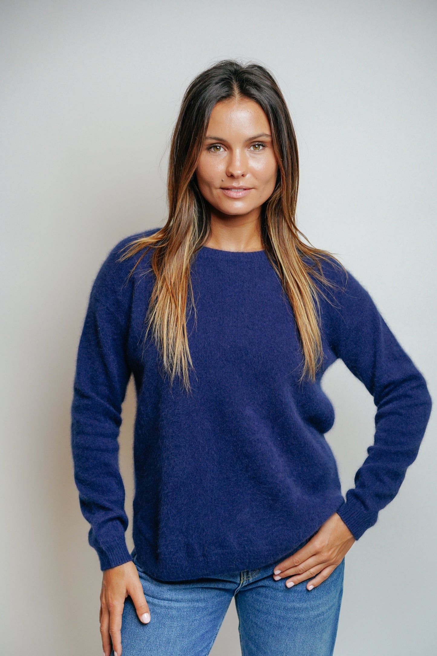 ESTHÈME - Blue Raccoon Crew Neck