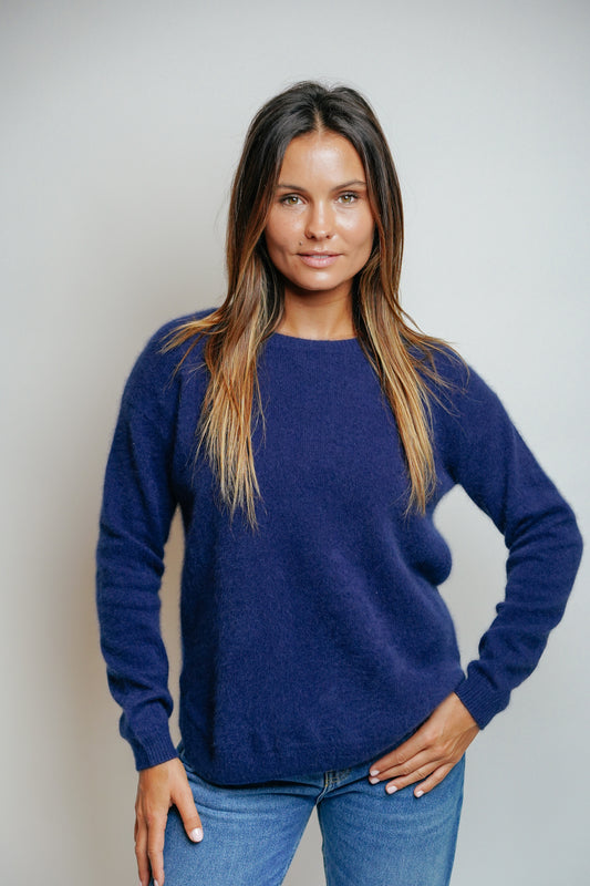 ESTHÈME - Blue Raccoon Crew Neck