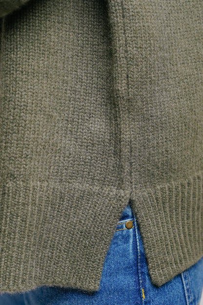 ESTHÈME - Round Neck Cashmere Khaki