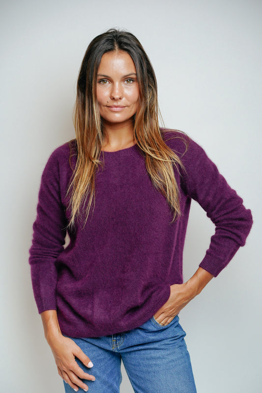 ESTHÈME - Raccoon Plum Crew Neck