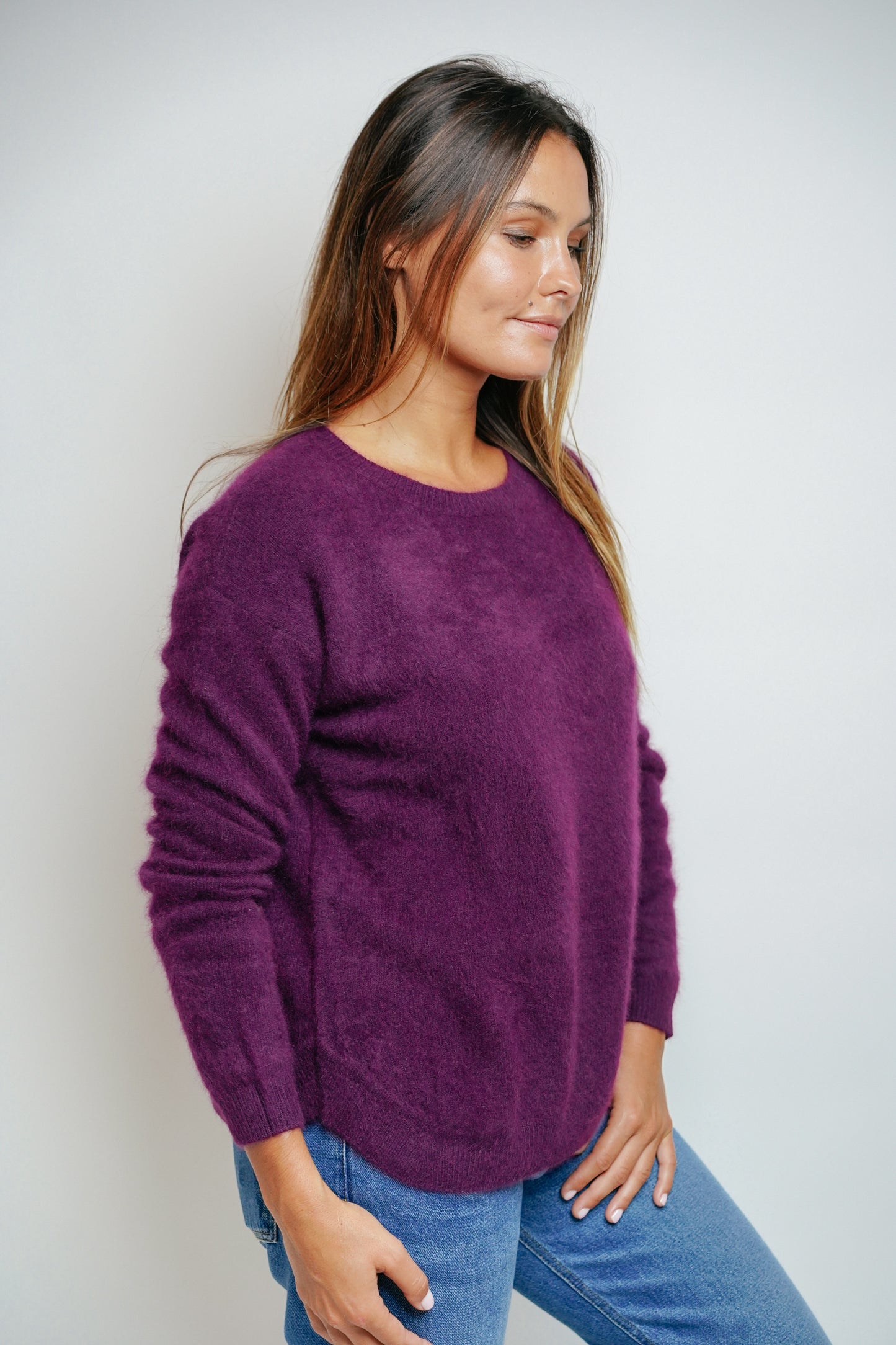ESTHÈME - Raccoon Plum Crew Neck