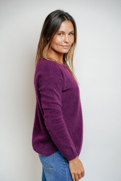 ESTHÈME - Raccoon Plum Crew Neck