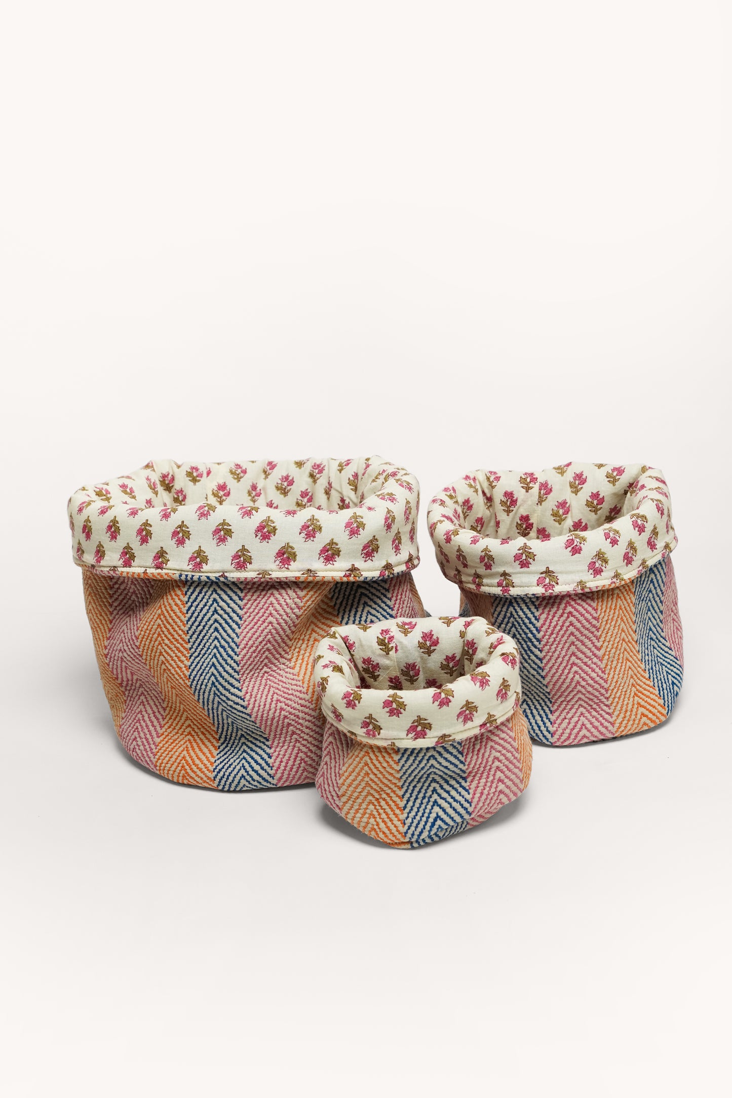 L'ÎLE BLEUE - 3 PANIÈRES DE RANGEMENT