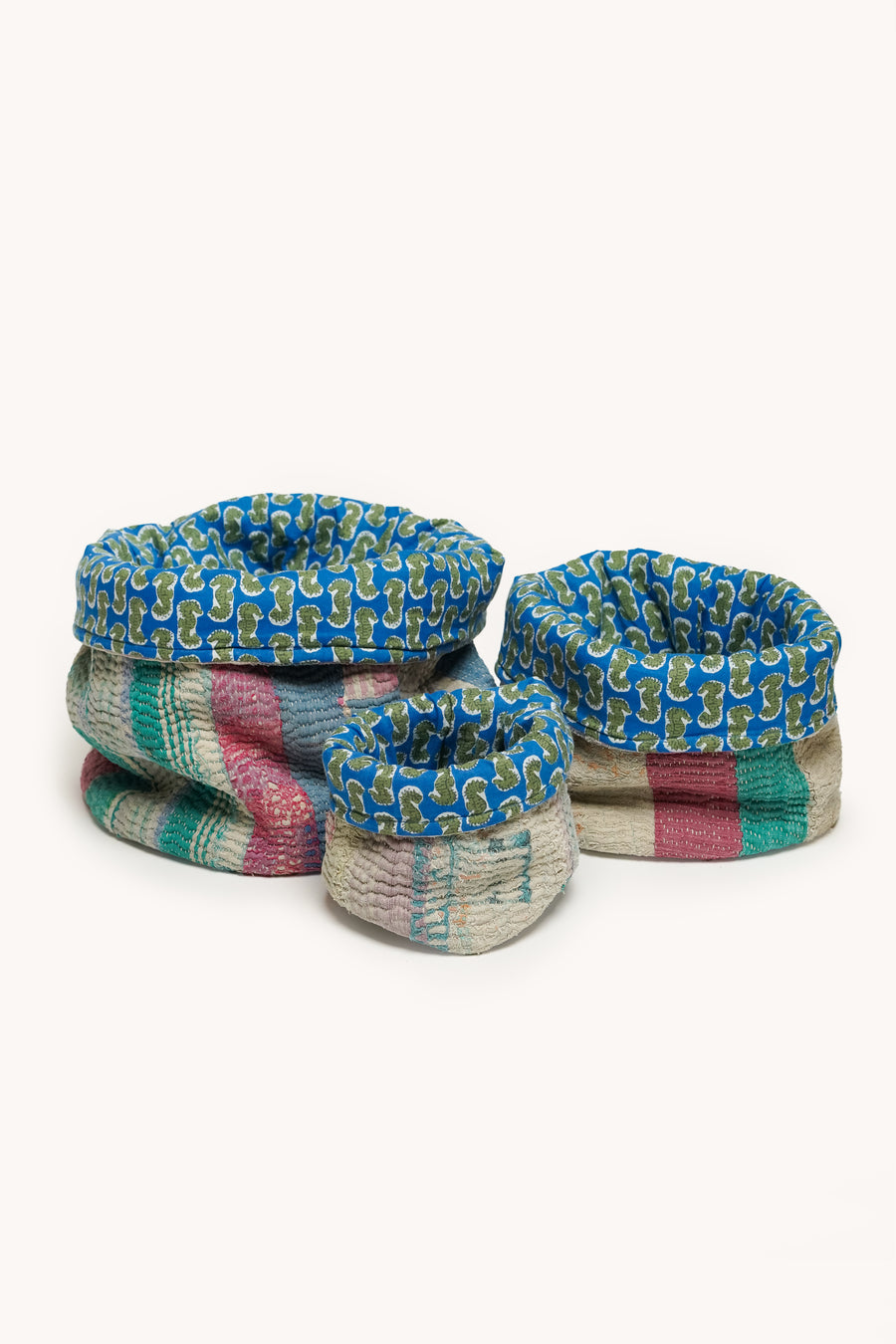 L'ÎLE BLEUE - 3 PANIÈRES DE RANGEMENT