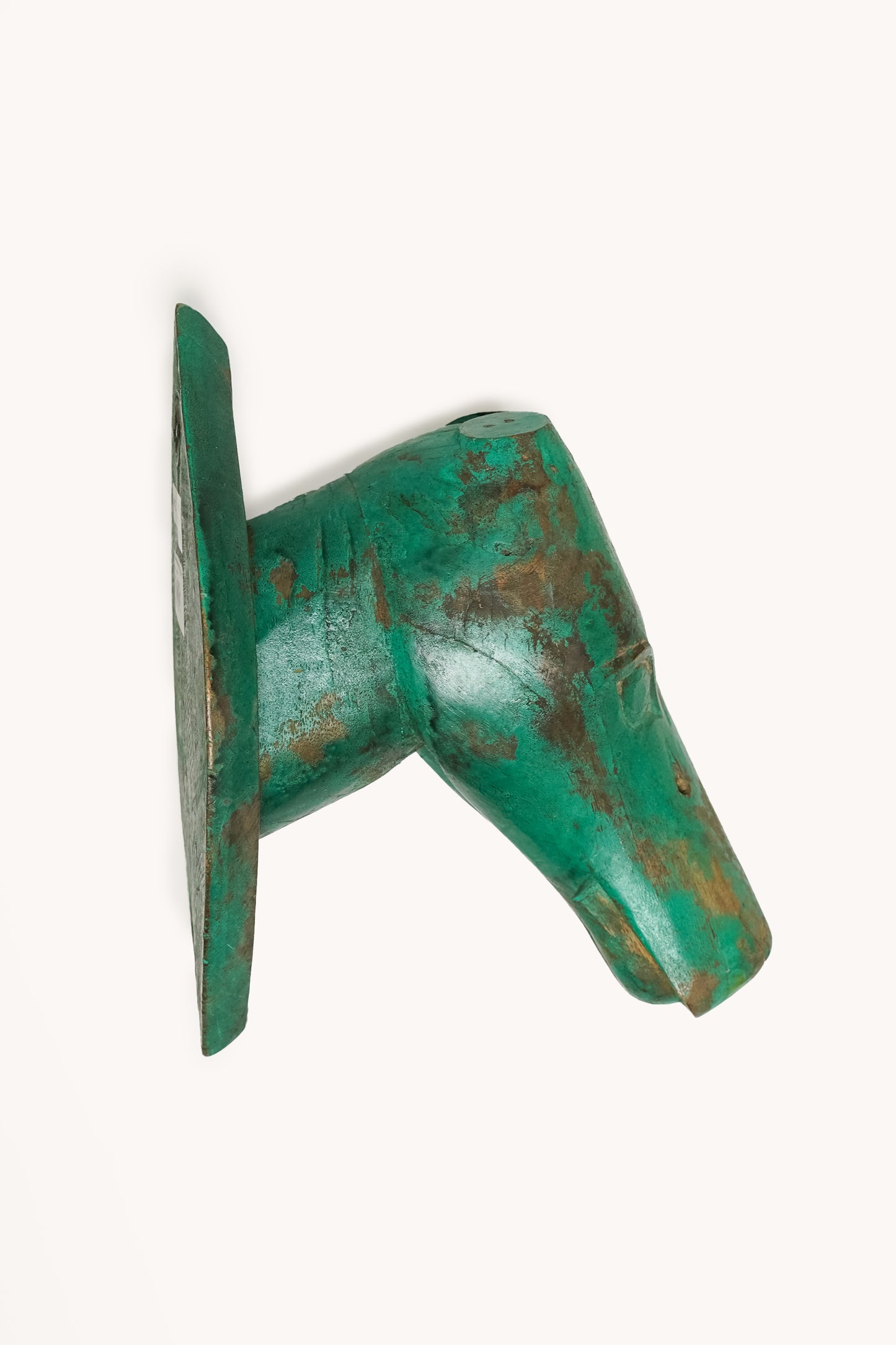 L'ÎLE BLEUE - TÊTE D'ANIMAL EN BOIS DE MANGUIER