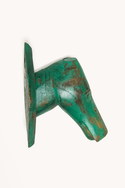 L'ÎLE BLEUE - TÊTE D'ANIMAL EN BOIS DE MANGUIER