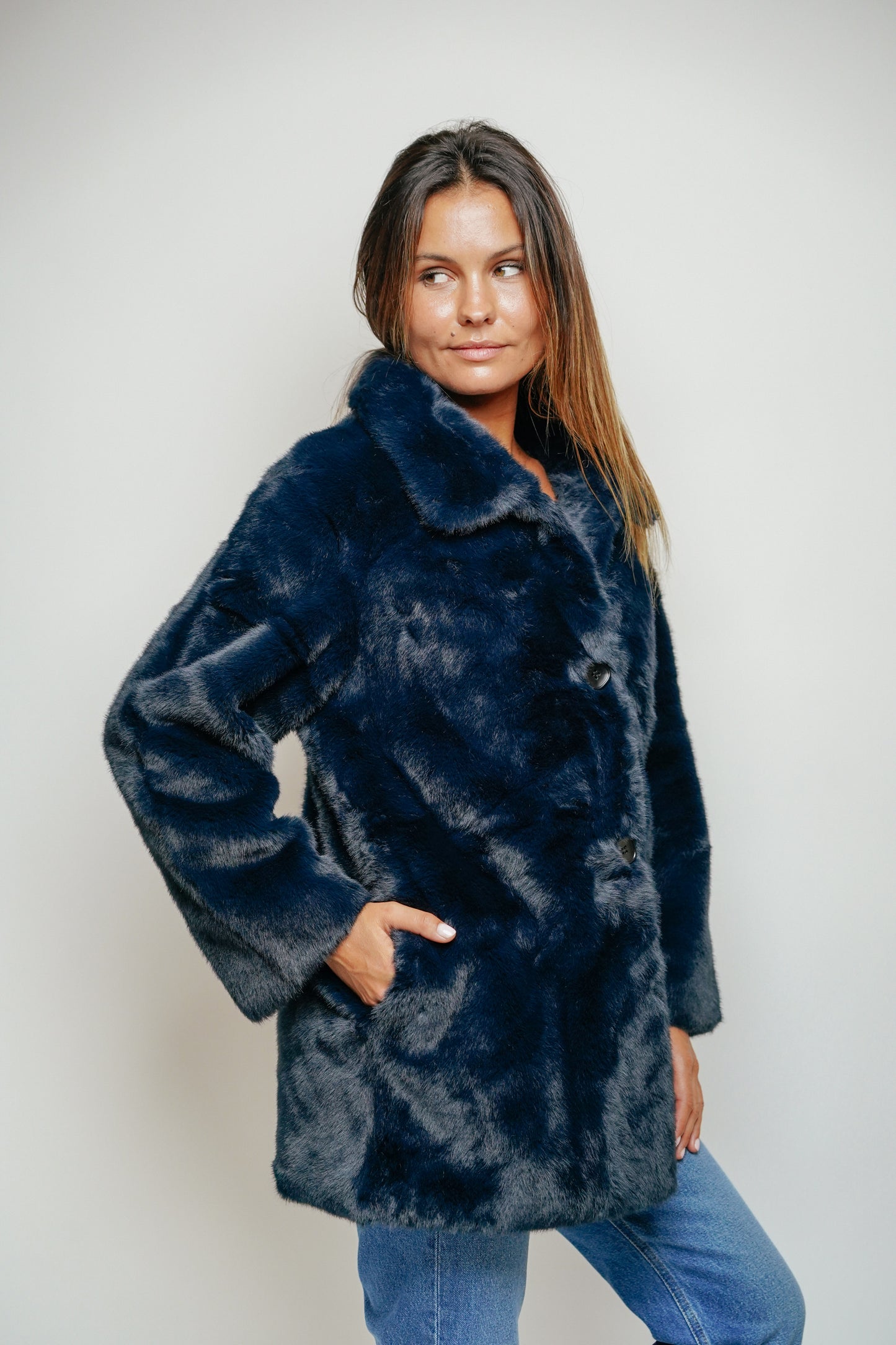ESTHÈME - Navy Coat 