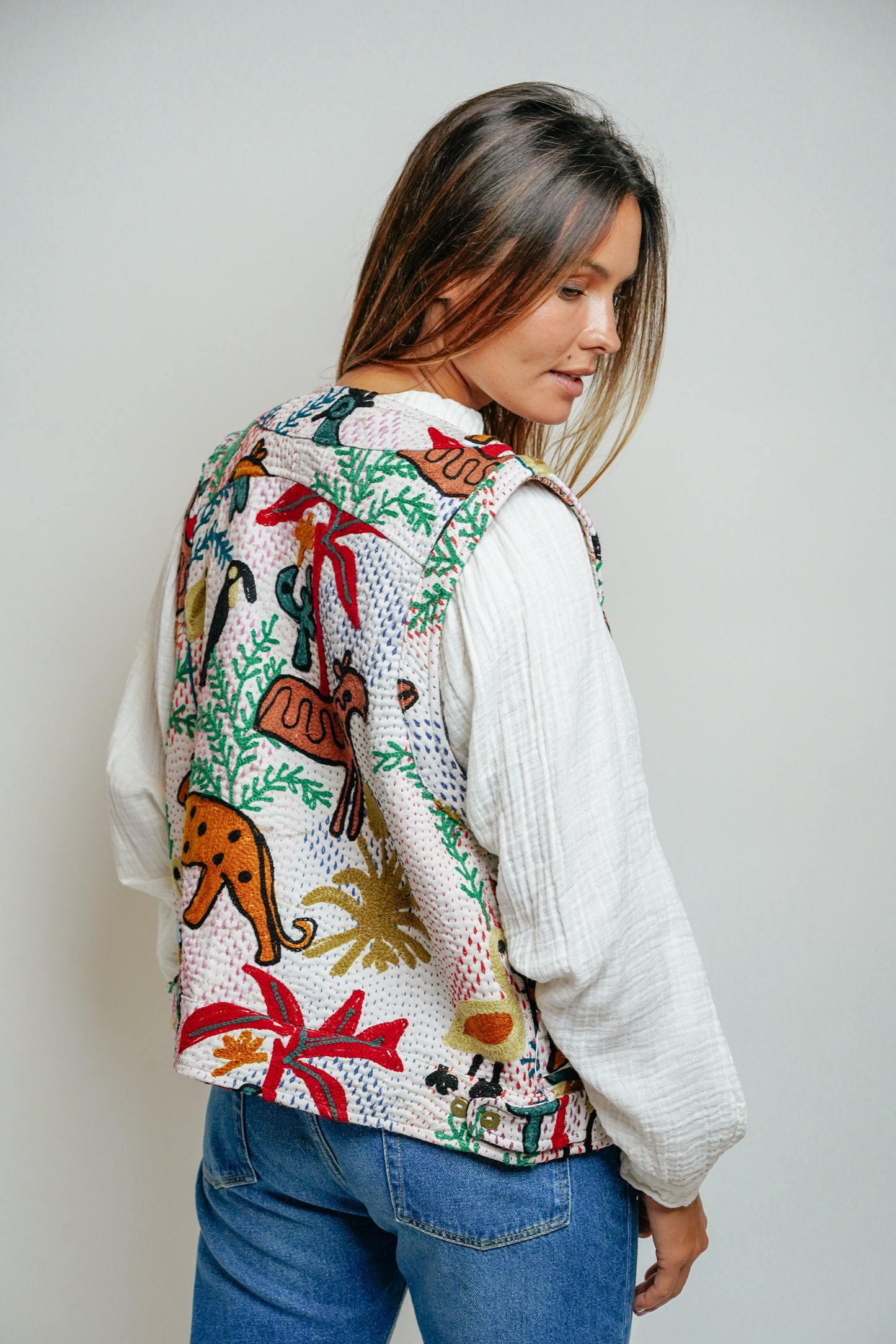 L'ÎLE BLEUE - Gilet Annie Animal 1