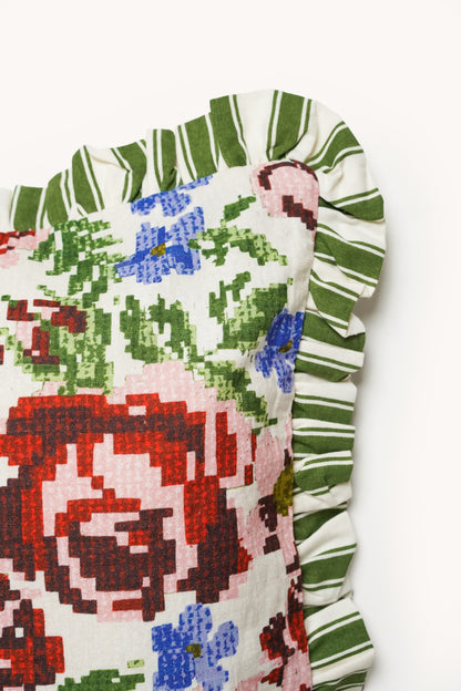 RIVA HOME - COUSSIN À VOLATANTS VERT SAULE