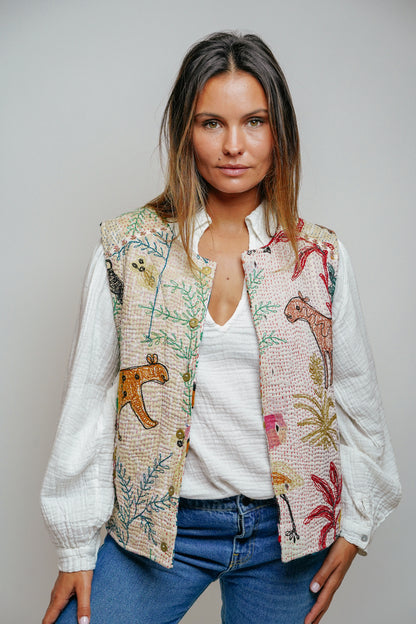 L'ÎLE BLEUE - Gilet Annie Animal 1