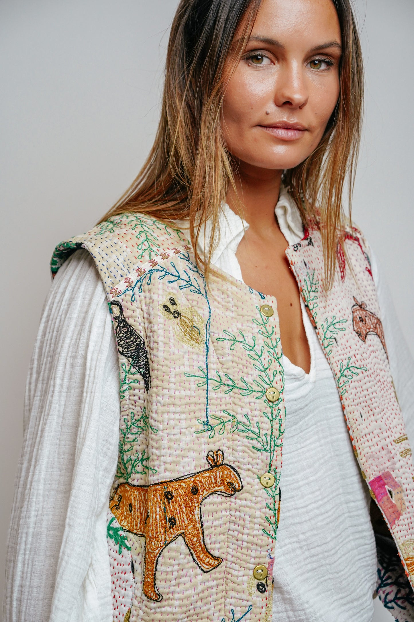 L'ÎLE BLEUE - Gilet Annie Animal 1