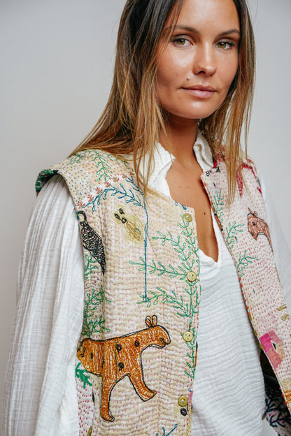 L'ÎLE BLEUE - Gilet Annie Animal 1