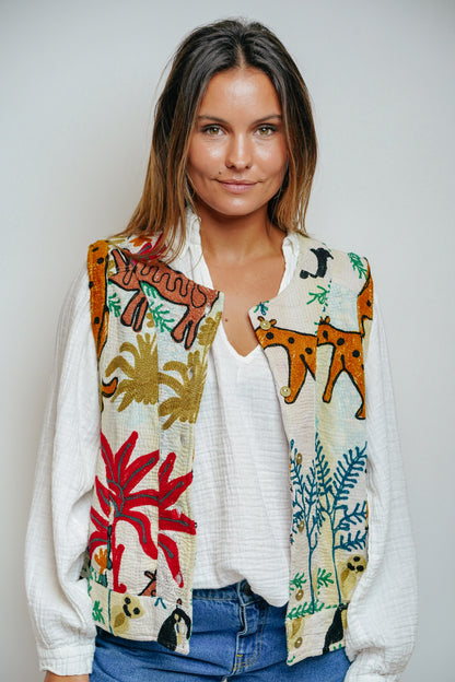 L'ÎLE BLEUE - Gilet Annie Animal 1