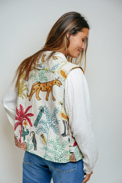 L'ÎLE BLEUE - Gilet Annie Animal 1