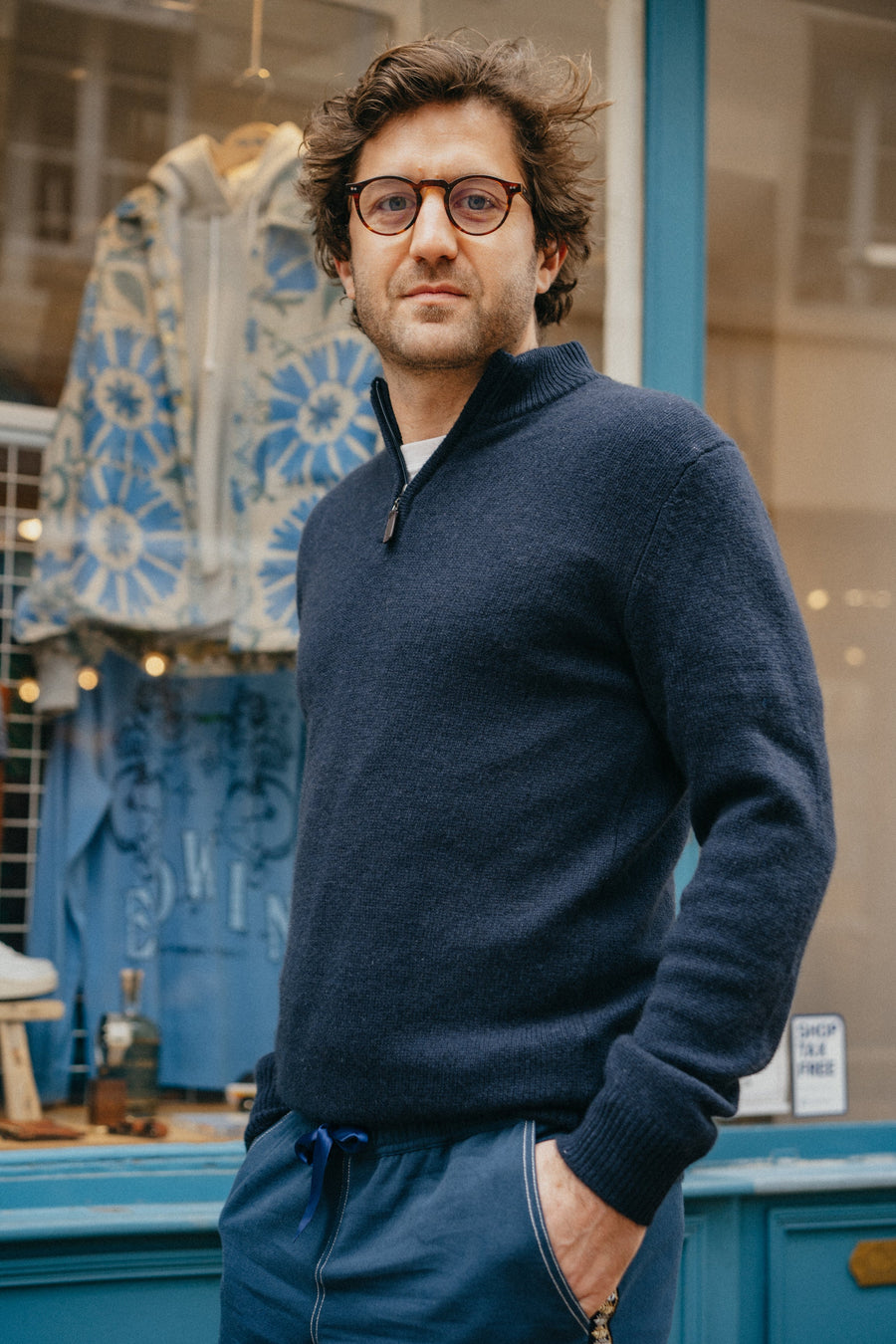 ESTHEME - Cashmere Trucker Sweater