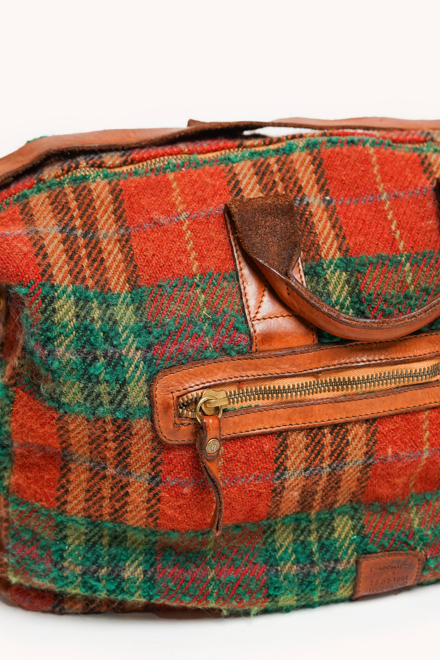 L'ÎLE BLEUE - WEEKEND BAG TARTAN