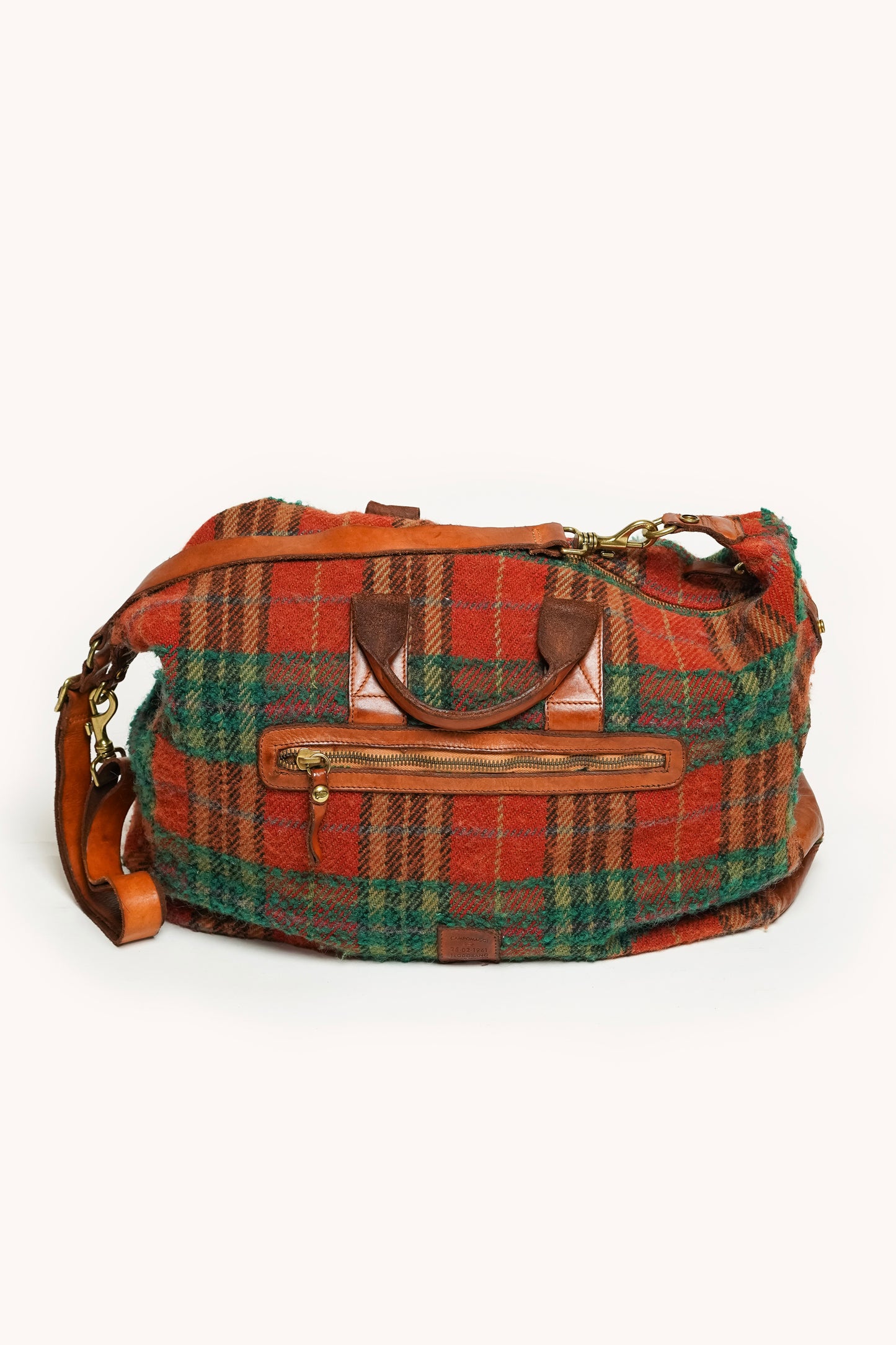 L'ÎLE BLEUE - WEEKEND BAG TARTAN