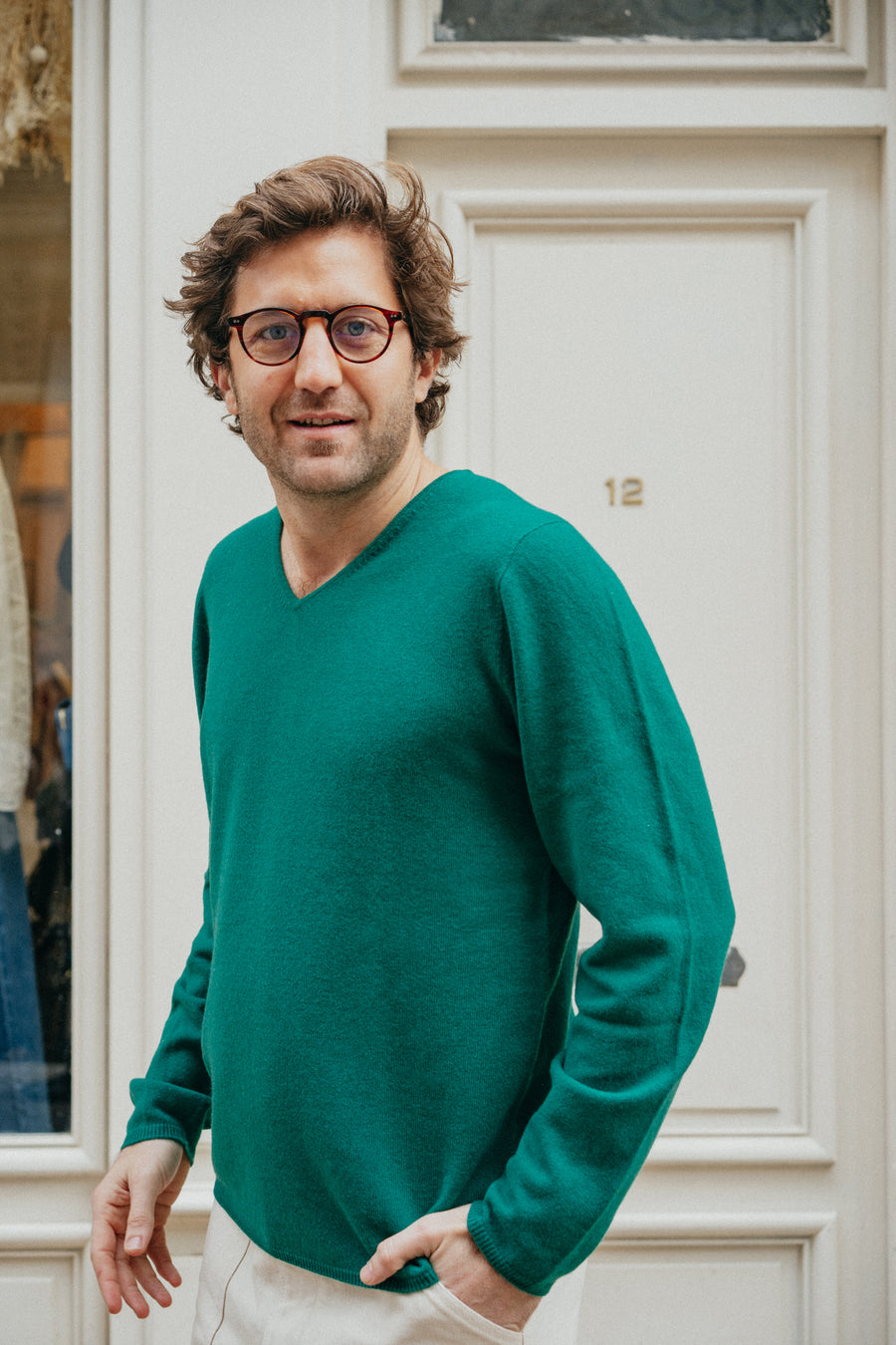 ESTHEME - Small V-Neck Sweater