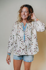 THE BLUE ISLAND - Lily Flower Blouse