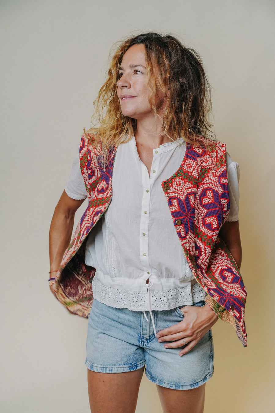 L'ÎLE BLEUE - GILET Kantha - Lahori