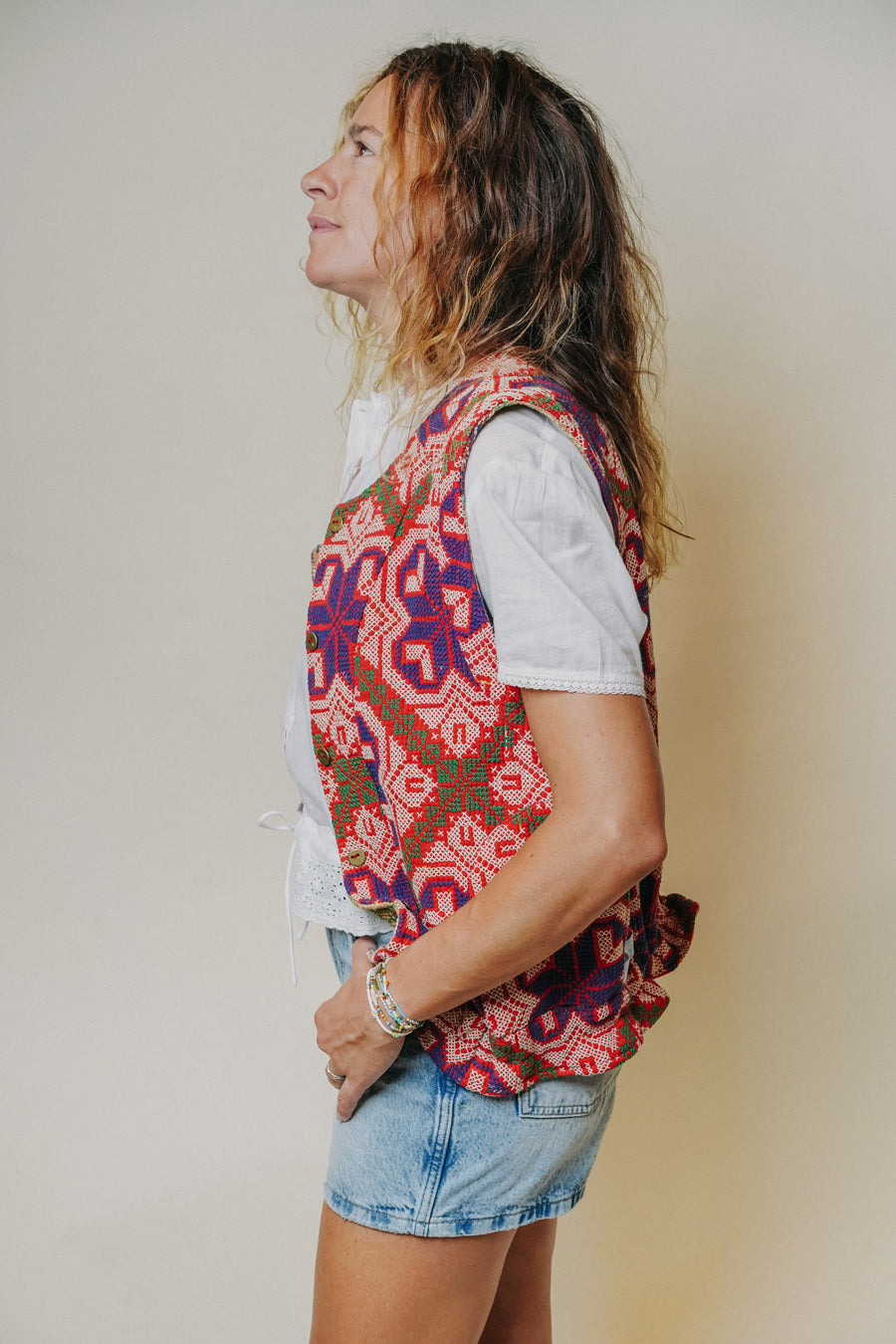 L'ÎLE BLEUE - GILET Kantha - Lahori