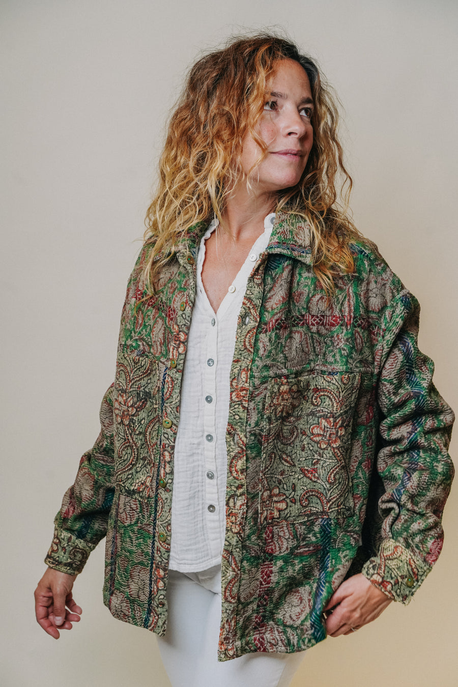 THE BLUE ISLAND - Kantha Jacket