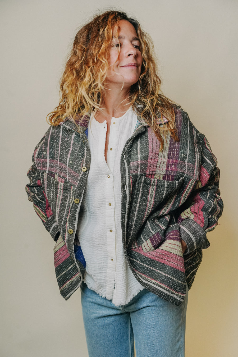 THE BLUE ISLAND - Kantha Jacket