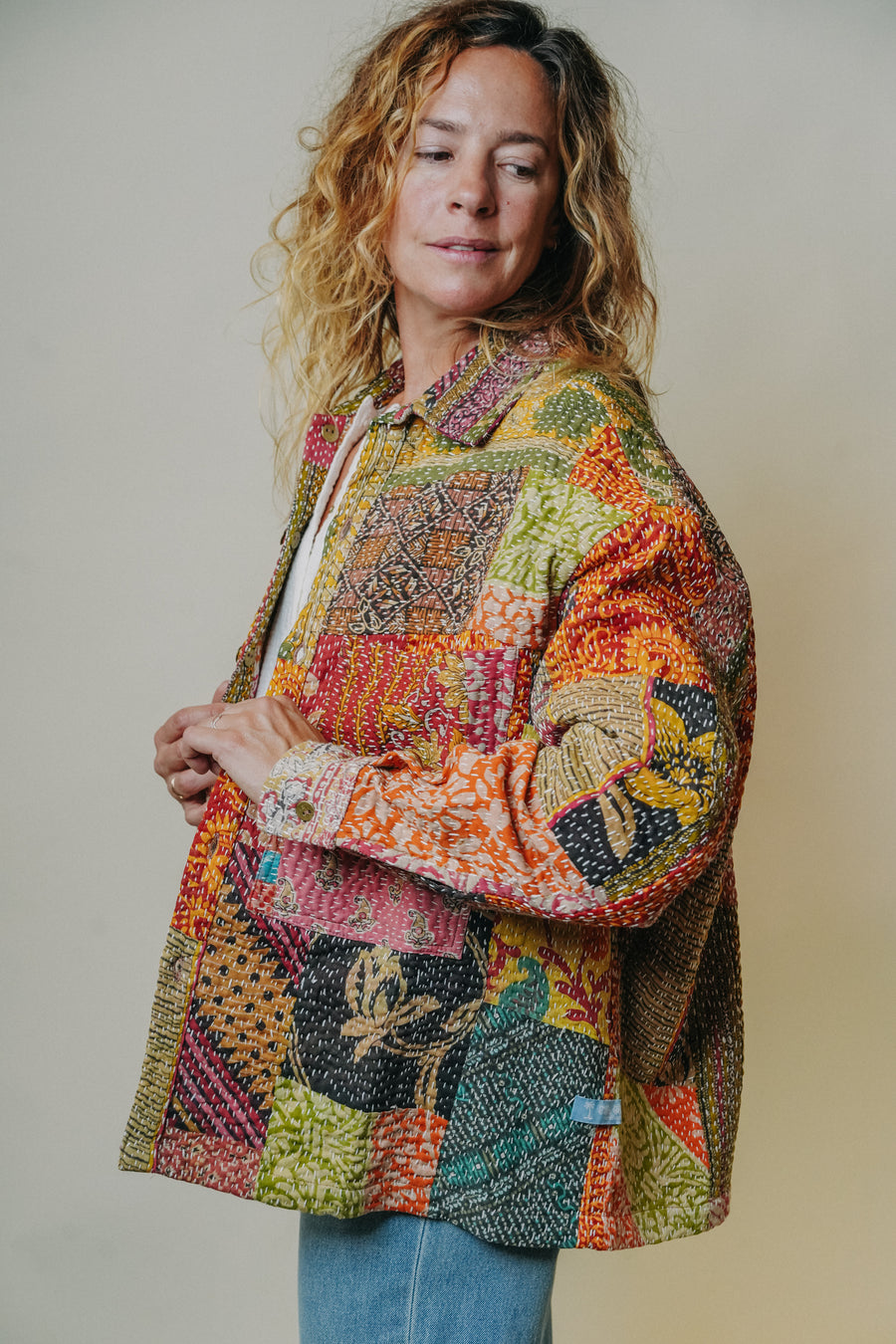 THE BLUE ISLAND - Kantha Jacket