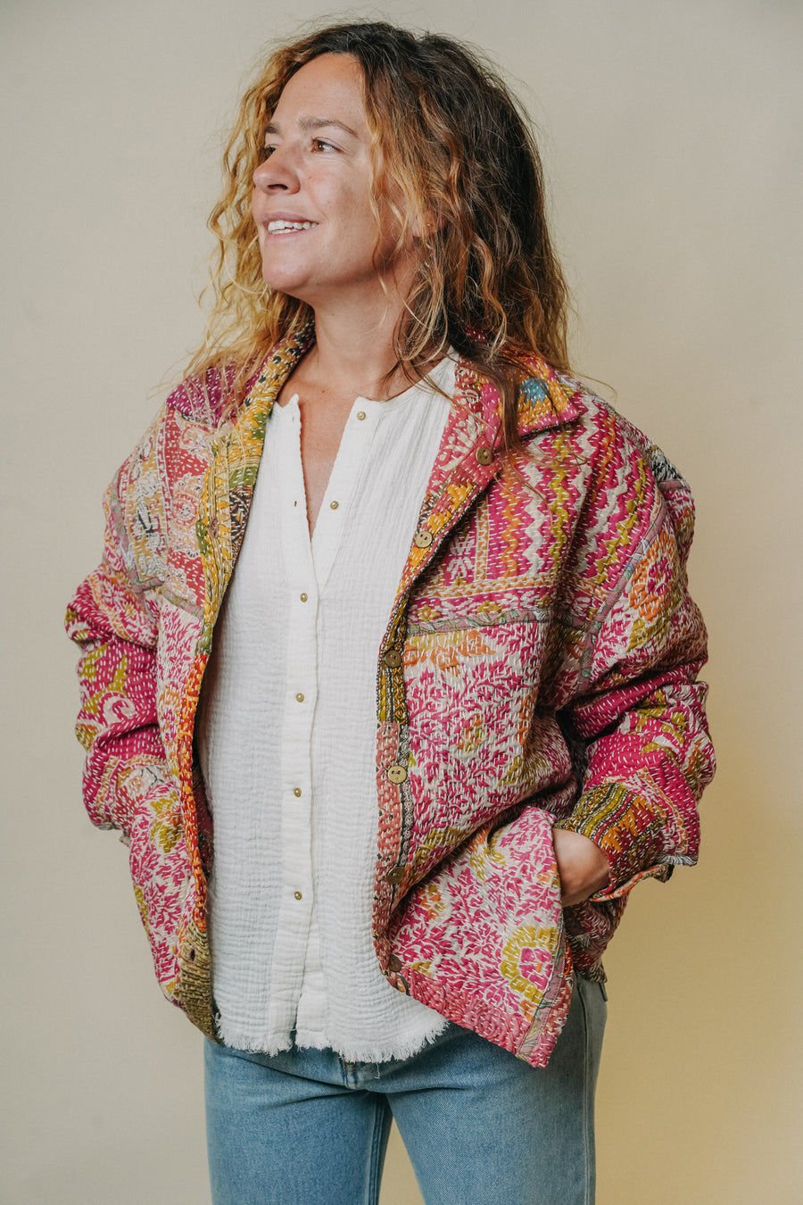 THE BLUE ISLAND - Kantha Jacket