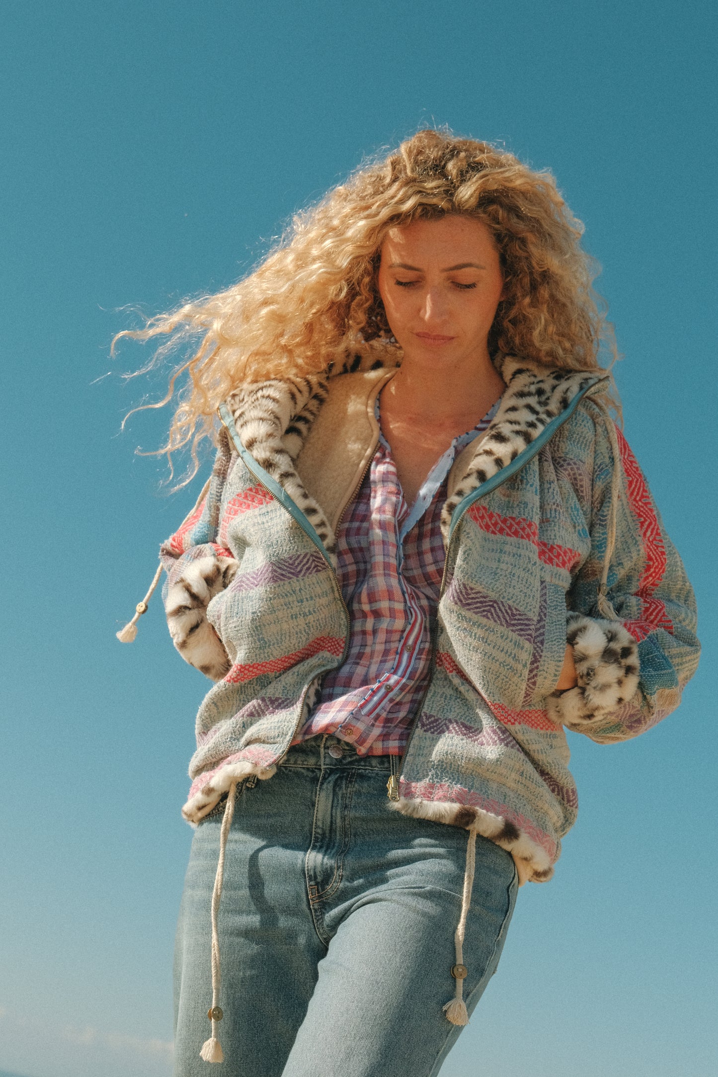 THE BLUE ISLAND - Reversible Hoodie Coat Color 29