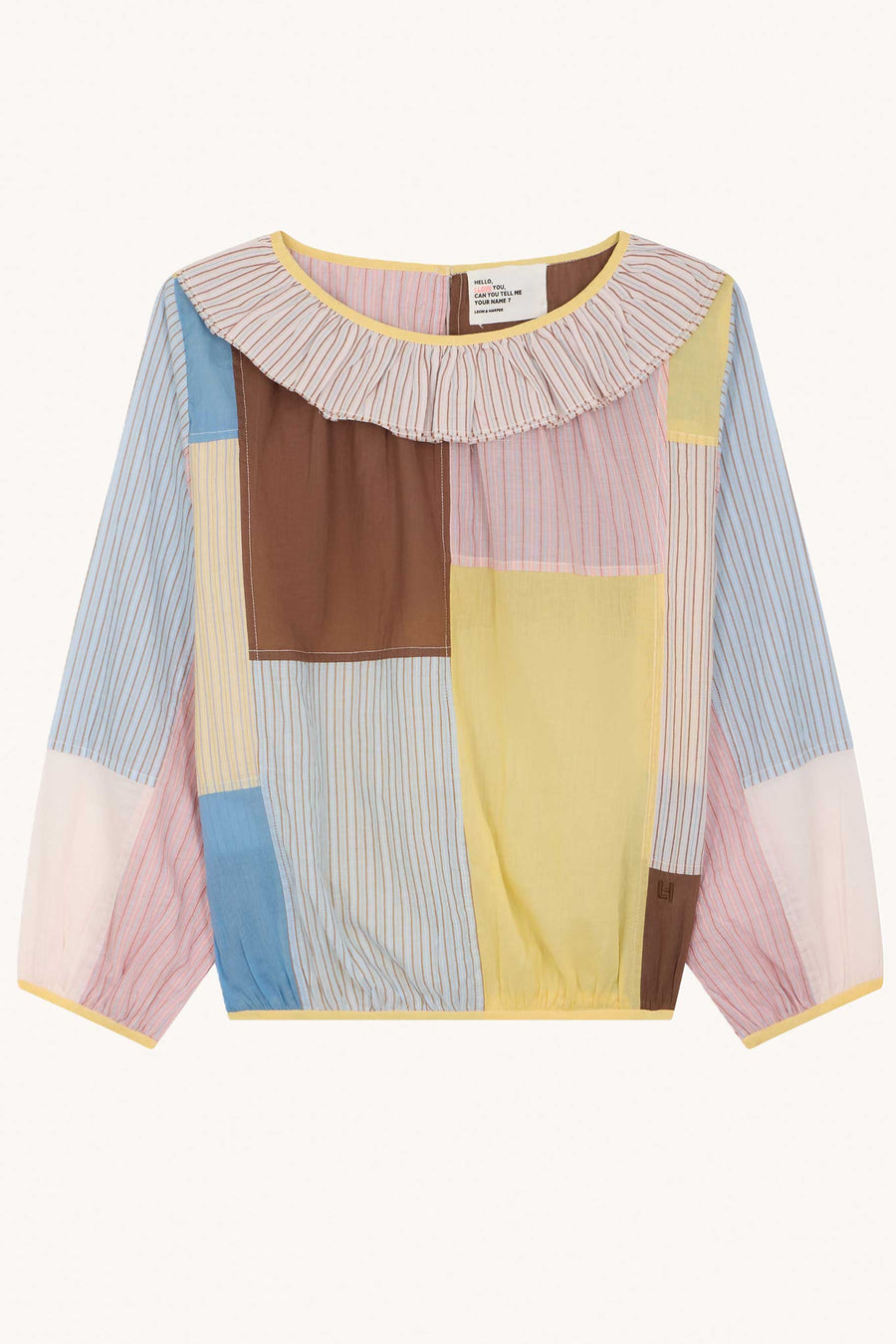 LOEN & HARPER - BLOUSE À MANCHES LONGUES PATCHWORK