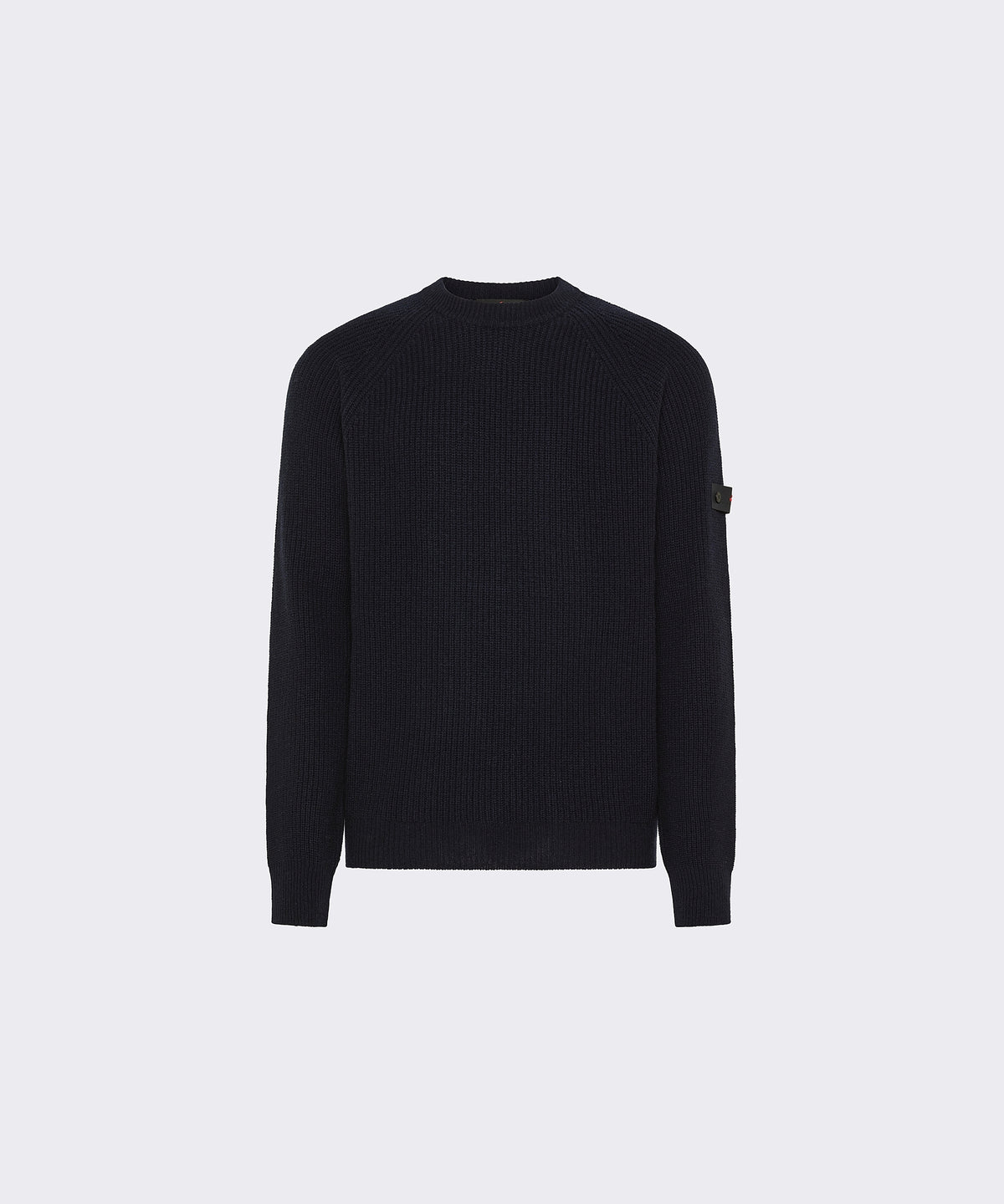 Pull homme Peuterey Mirak GRS en laine côtelée coloris bleu graphite