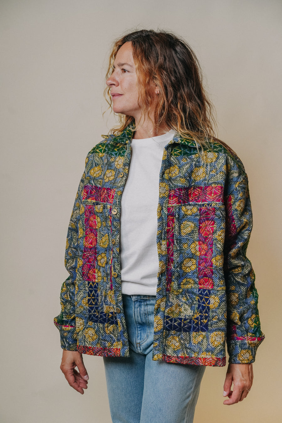 THE BLUE ISLAND - Kantha Jacket