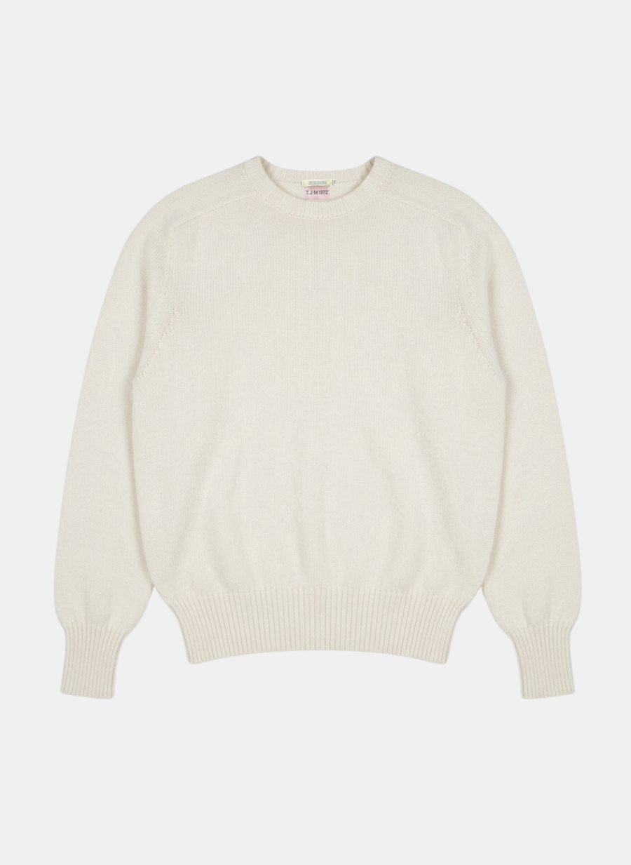 TRICOT JEAN MARC - PULL ENZA COL ROND ECRU