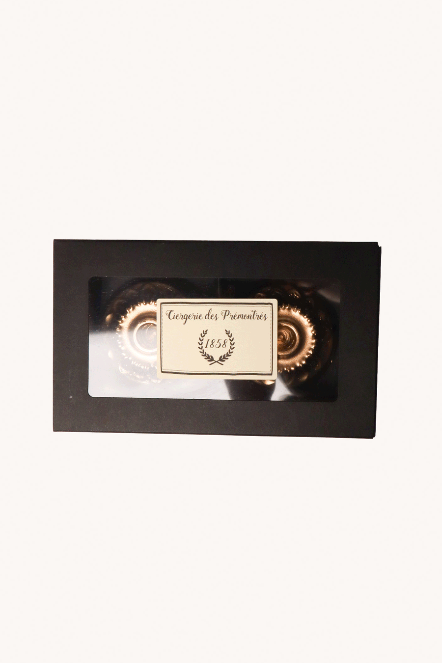 Ciergerie des Prémontrés - Coffret de 2 Bougeoirs Fleuristes Or