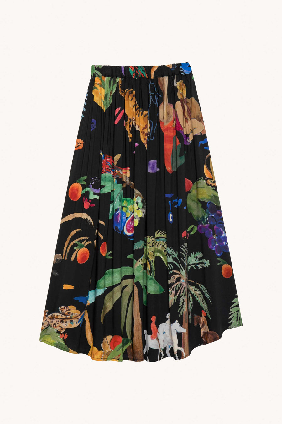 G.KERO - JUPE POUR FEMME LUXE NOIR ET TROPICAL