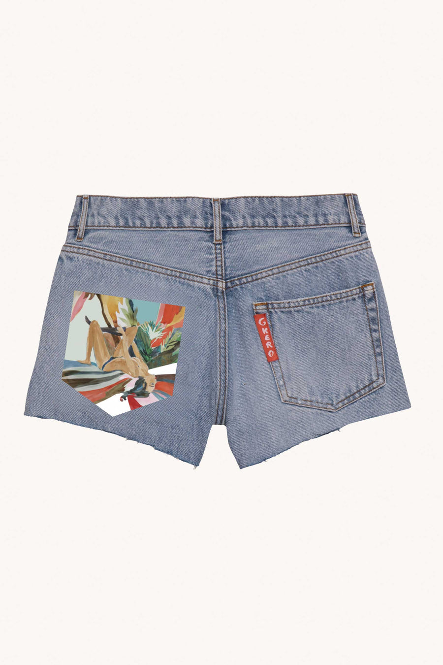 G.KERO - SHORT EN JEAN FEMME RENVERSÉE