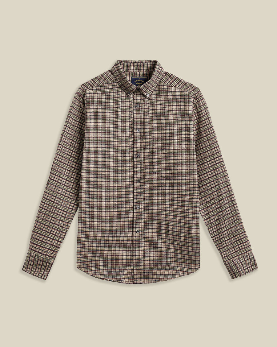 Chemise Feno multi Portuguese Flannel en coton, boutons nacre