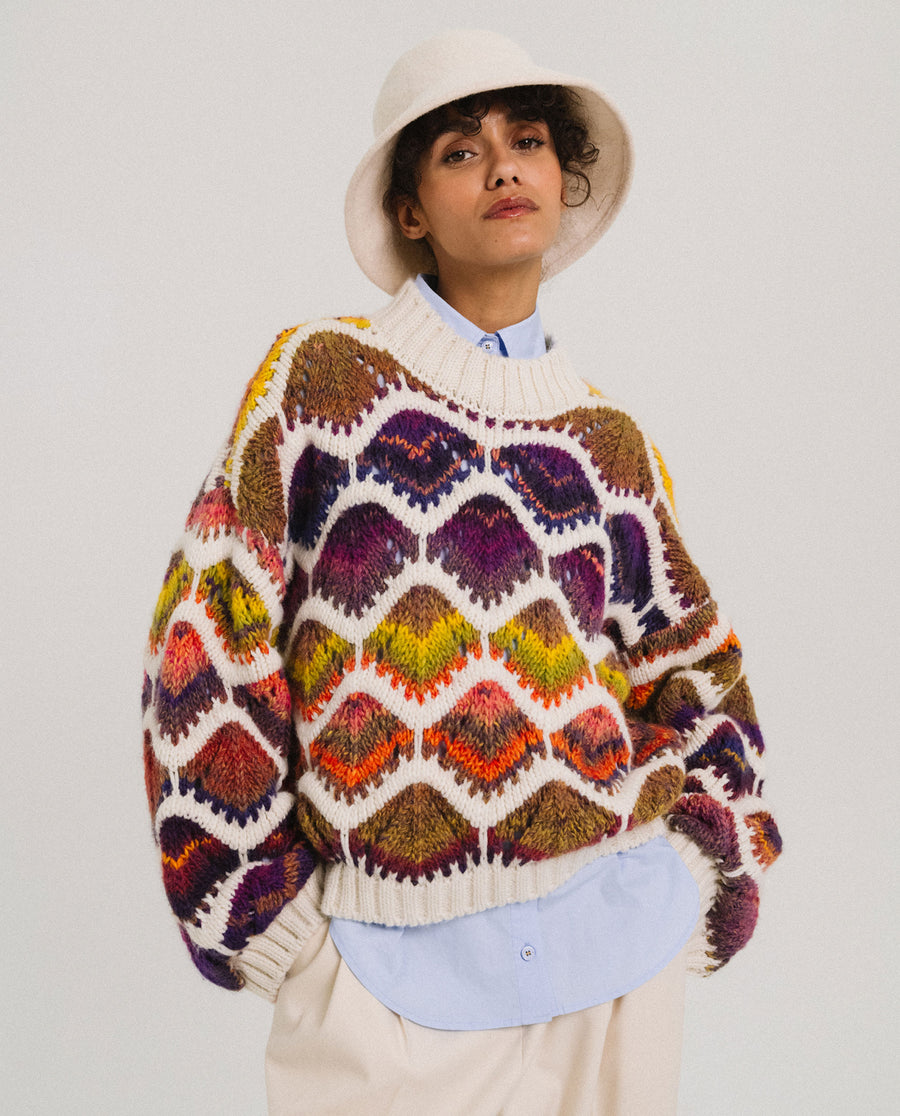 TINSELS - Pull Femme Laine Rainbow