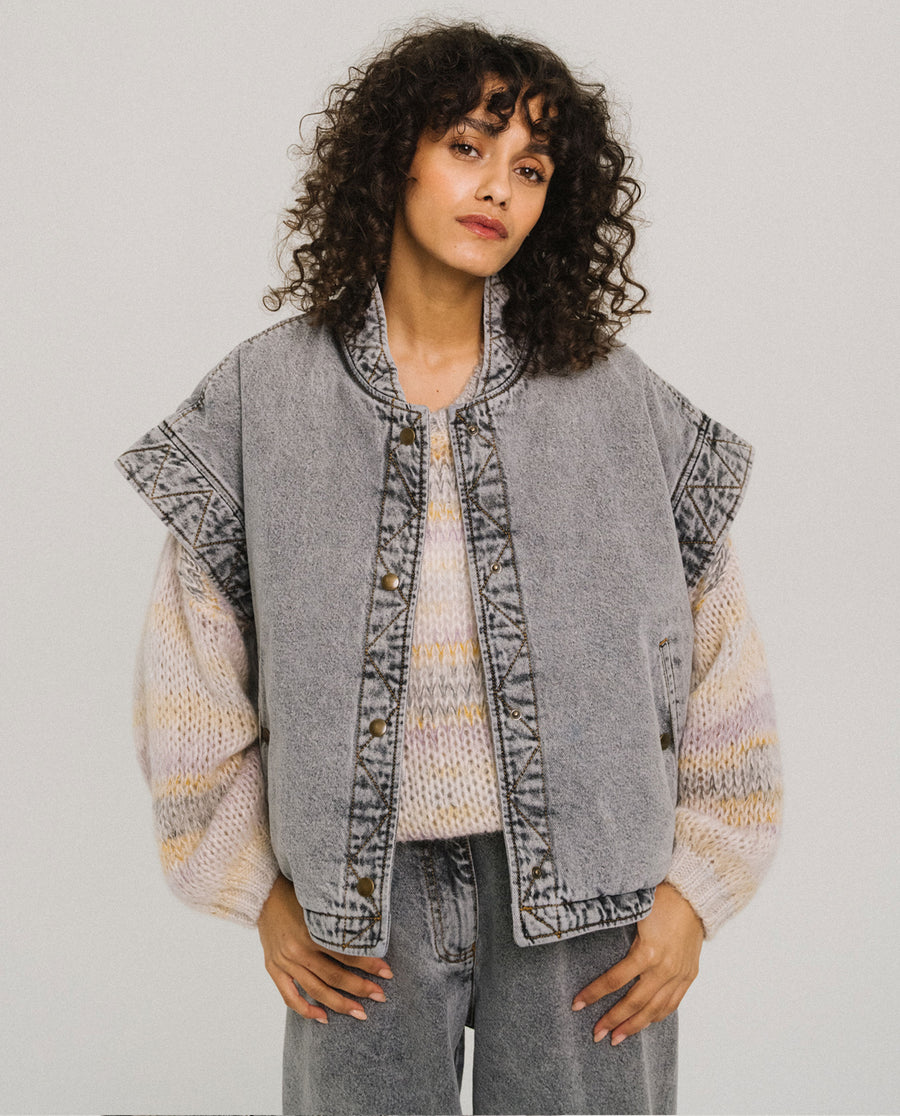 Veste FUNKY. MOOVIE vue de face porté 