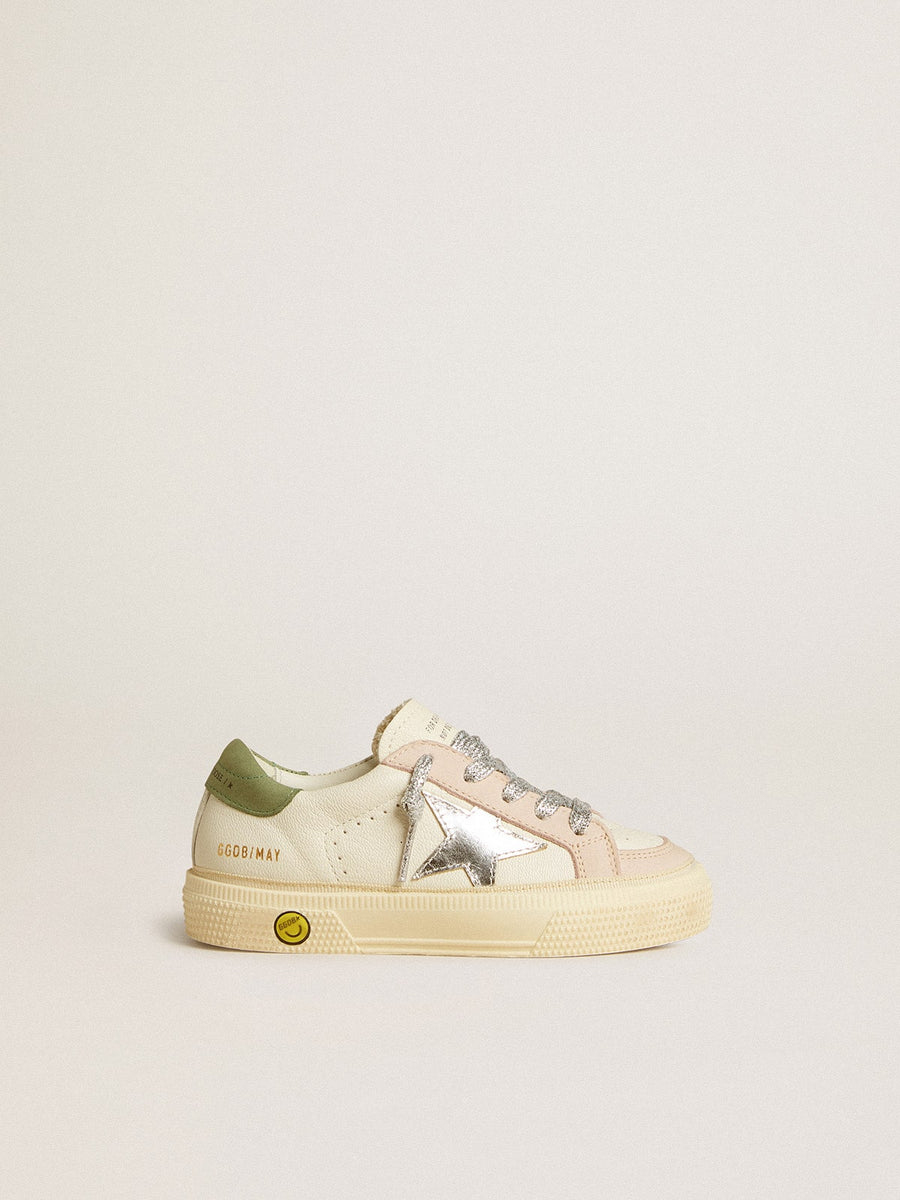 GOLDEN GOOSE - May White Pink Green